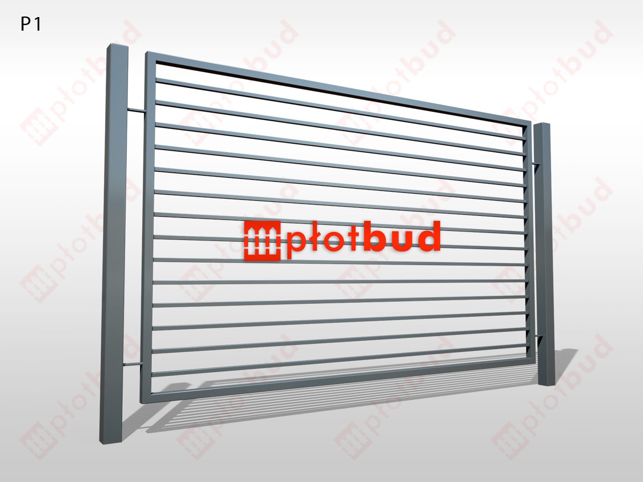Panel palisadowy metalowy - Typ P1