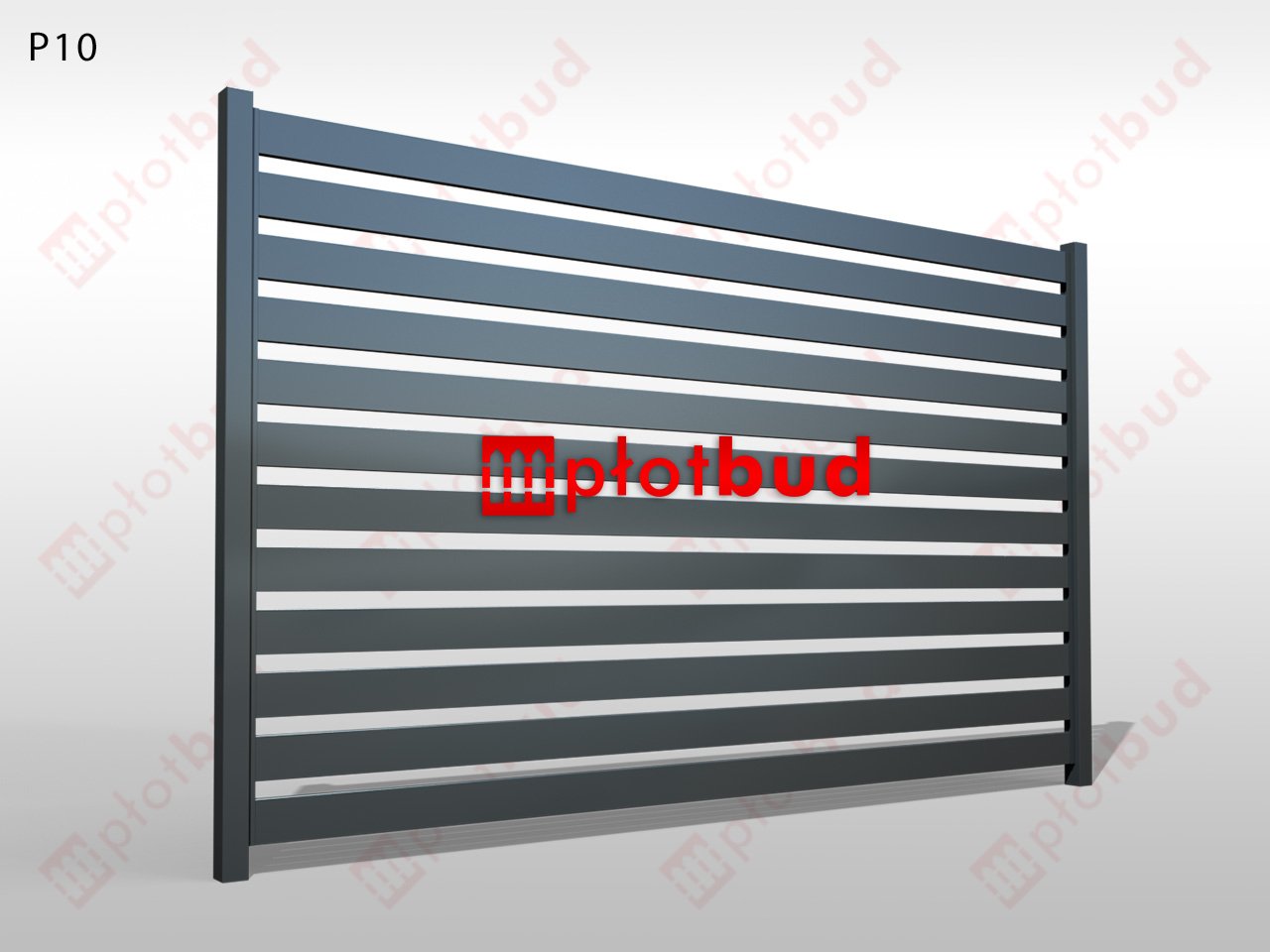 Panel palisadowy metalowy - Typ P10