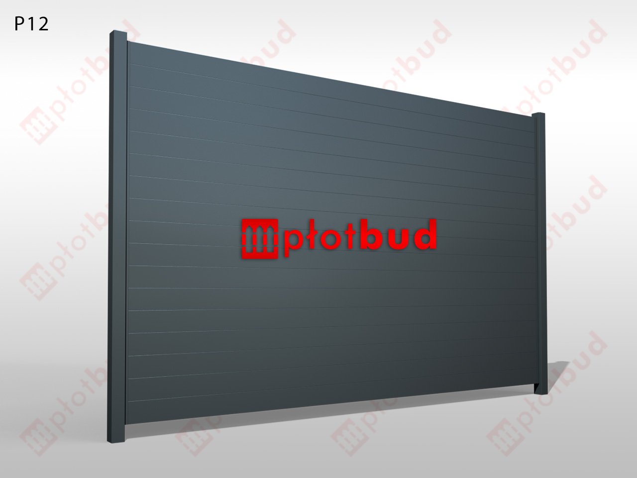 Panel palisadowy aluminiowy - Typ P12