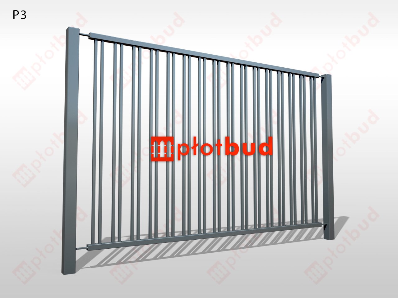 Panel palisadowy metalowy - Typ P3