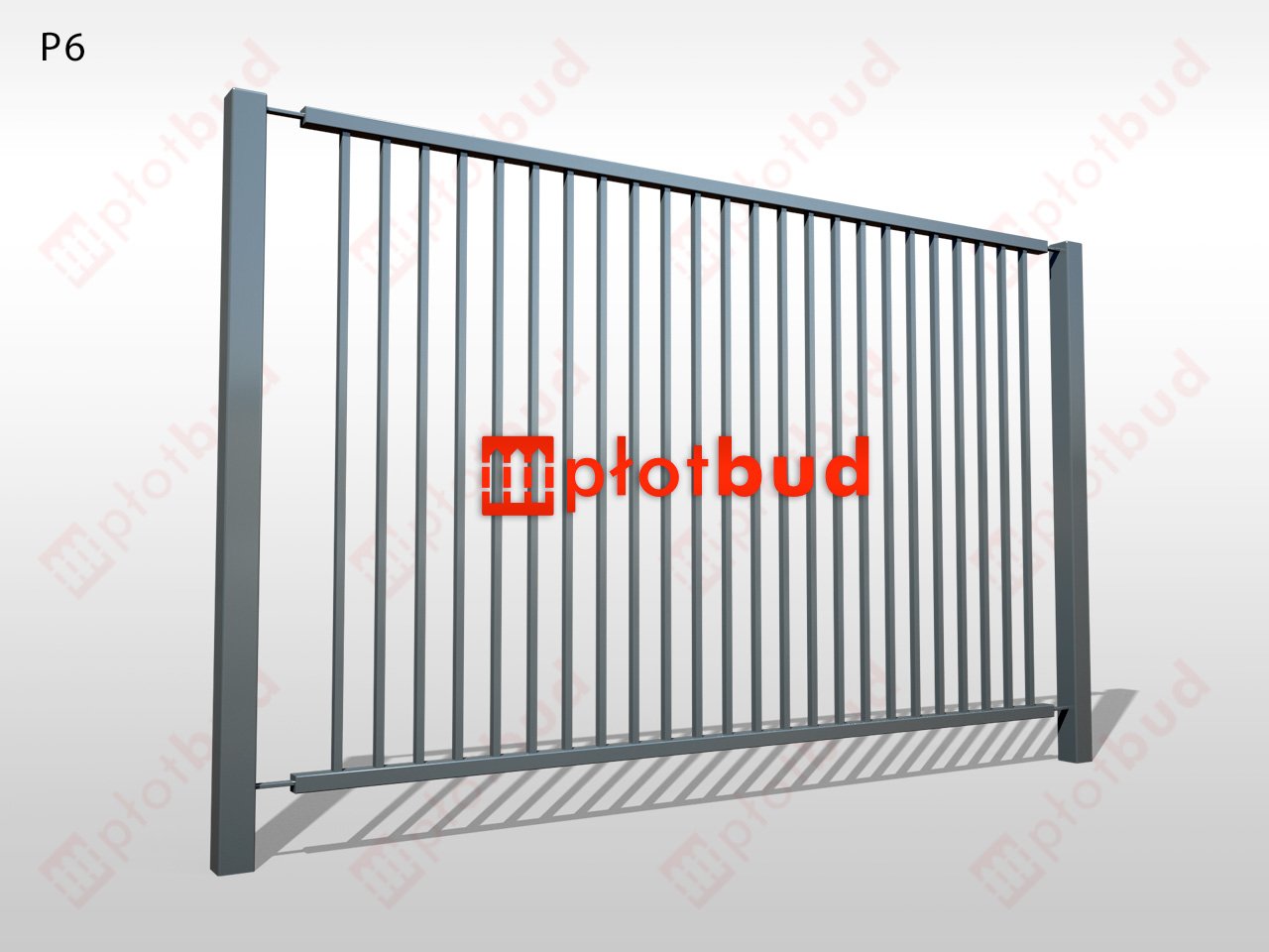 Panel palisadowy metalowy - Typ P6